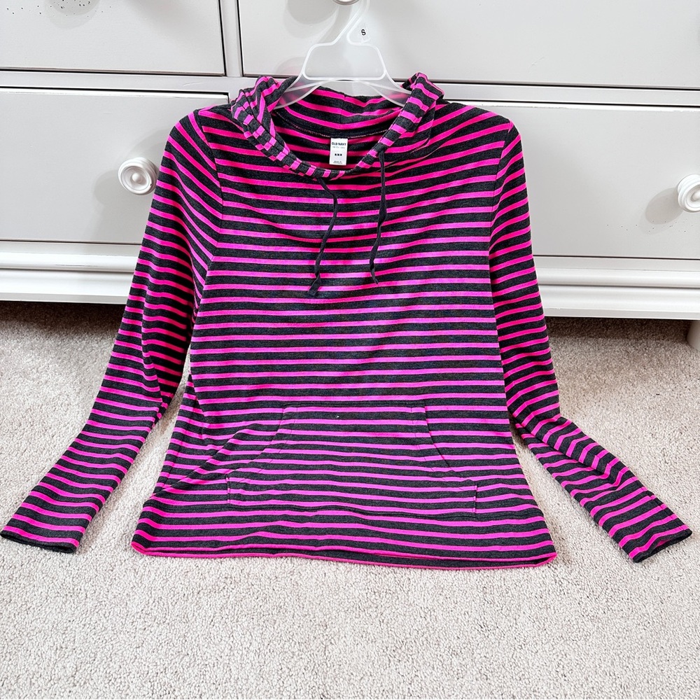 Old navy striped hoodie